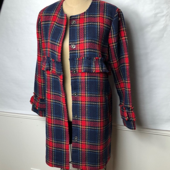 Jack by BB Dakota plaid snap front coat - Picture 3 of 8